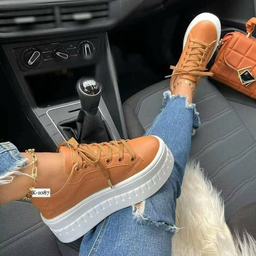 Flat Womens Sneakers Casual Platform Womens Shoes