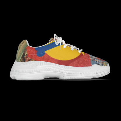 All-Over Print Mans Thick Bottom Sports Shoes