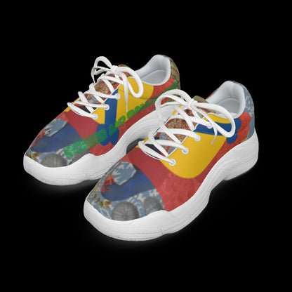 All-Over Print Mans Thick Bottom Sports Shoes