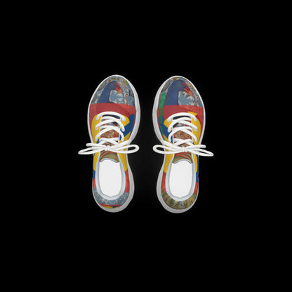 All-Over Print Mans Thick Bottom Sports Shoes