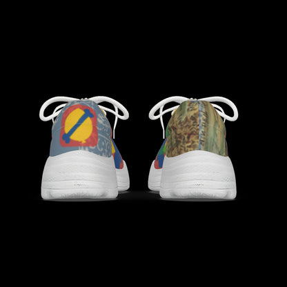 All-Over Print Mans Thick Bottom Sports Shoes