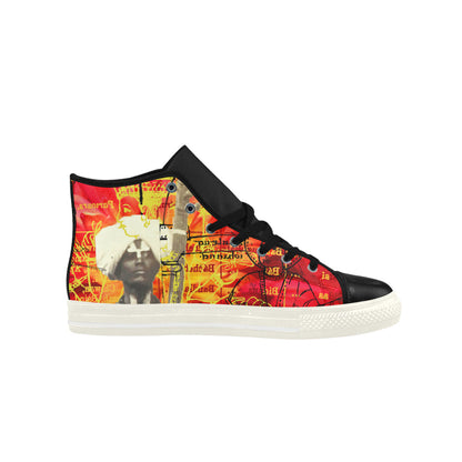 THE SITAR PLAYER High Top Action Leather Womens Shoes