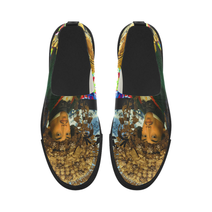 THE EMPEROR OF SNOWY MOUNTAIN III Slip-on Microfiber Womens Shoes