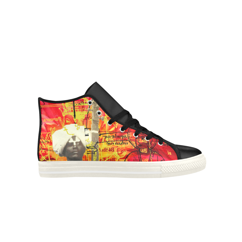 THE SITAR PLAYER High Top Action Leather Mens Shoes