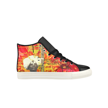 THE SITAR PLAYER High Top Action Leather Mens Shoes
