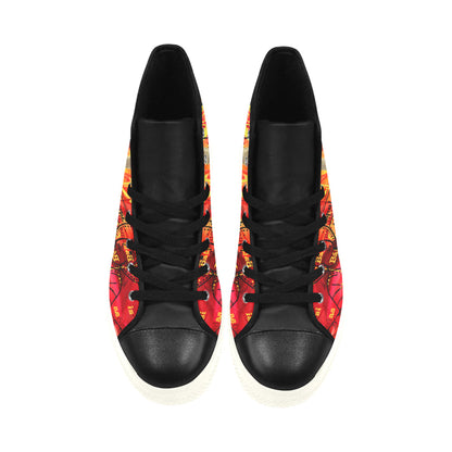 THE SITAR PLAYER High Top Action Leather Womens Shoes