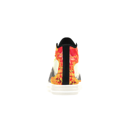 THE SITAR PLAYER High Top Action Leather Mens Shoes