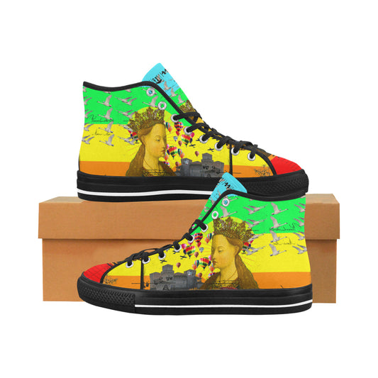 PRAYER Mens All Over Print Canvas Sneakers