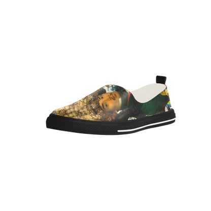THE EMPEROR OF SNOWY MOUNTAIN III Slip-on Microfiber Womens Shoes