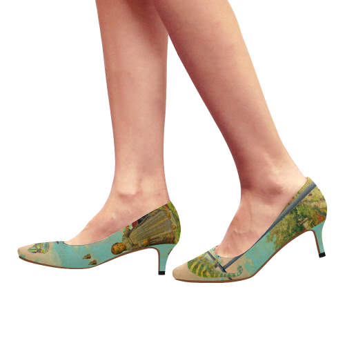 DANDELIONS Womens Pointed Toe Low Heel Pumps