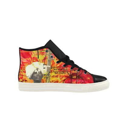THE SITAR PLAYER High Top Action Leather Mens Shoes