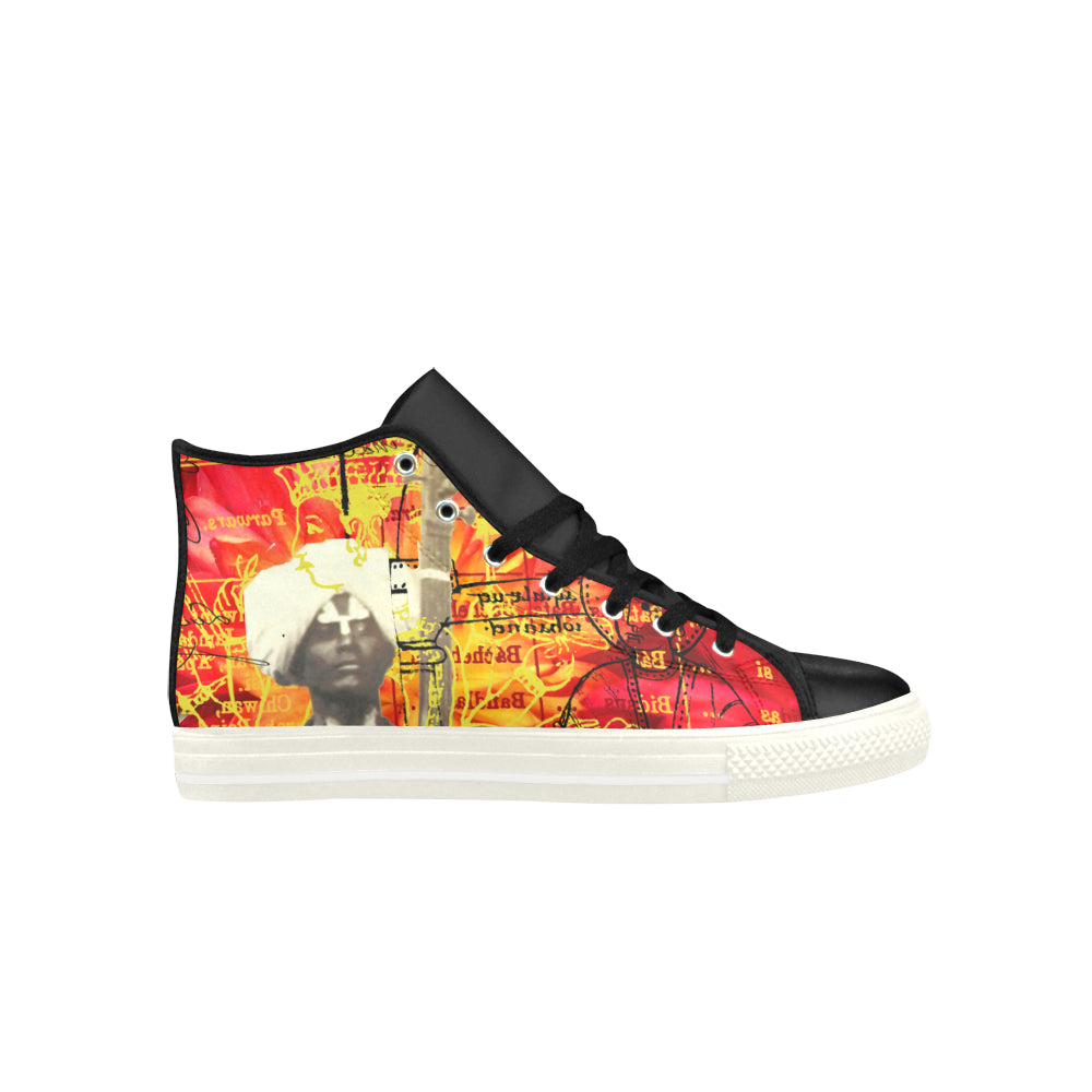 THE SITAR PLAYER High Top Action Leather Womens Shoes