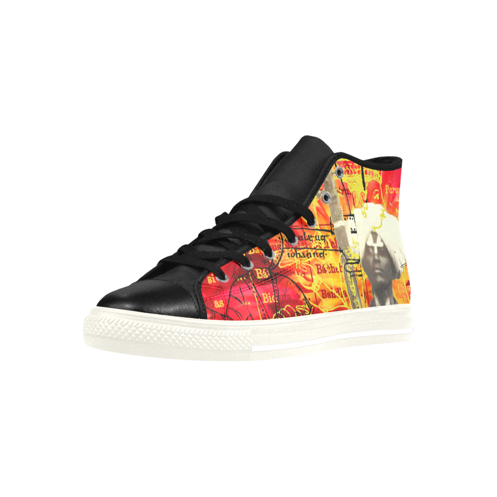 THE SITAR PLAYER High Top Action Leather Mens Shoes