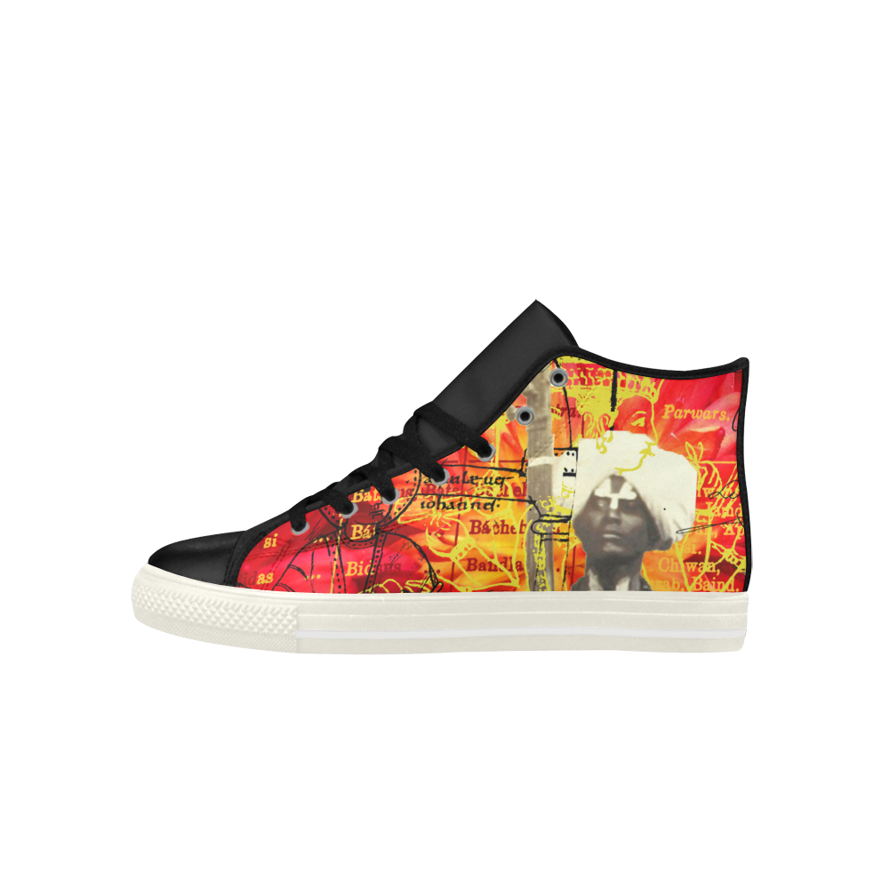 THE SITAR PLAYER High Top Action Leather Mens Shoes