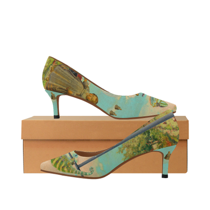 DANDELIONS Womens Pointed Toe Low Heel Pumps