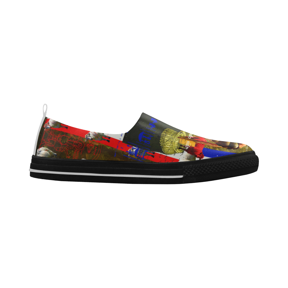 BLEU BLANC ROUGE Slip-on Microfiber Mens Shoes
