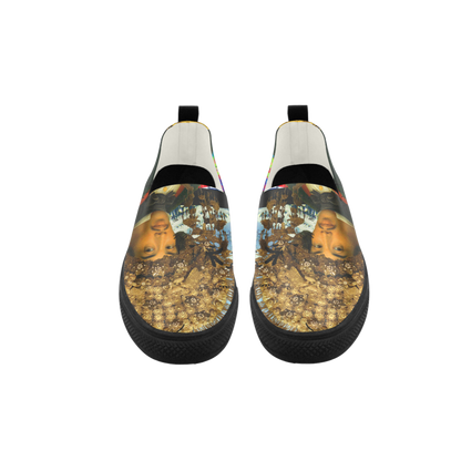 THE EMPEROR OF SNOWY MOUNTAIN III Slip-on Microfiber Womens Shoes