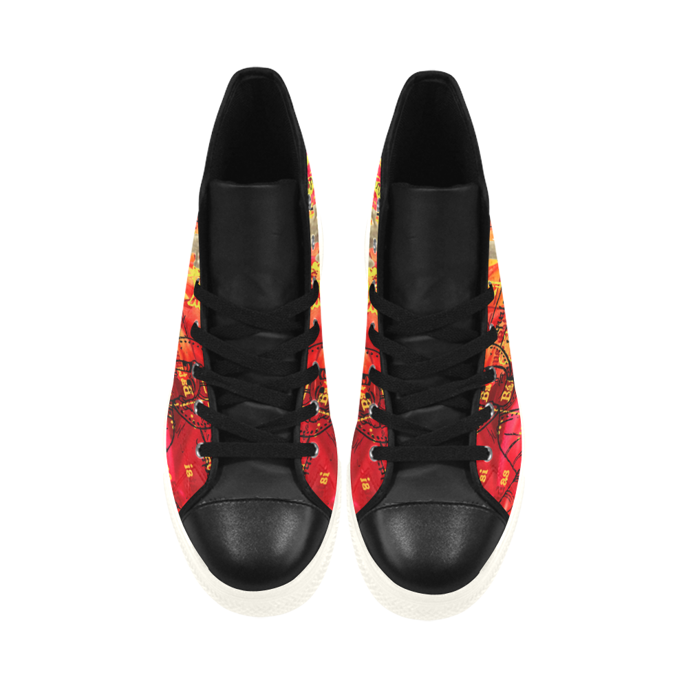 THE SITAR PLAYER High Top Action Leather Mens Shoes
