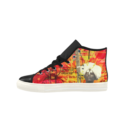 THE SITAR PLAYER High Top Action Leather Mens Shoes