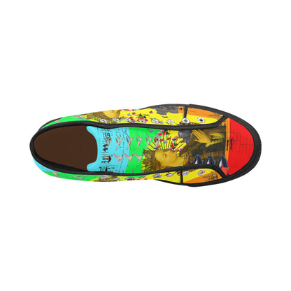 PRAYER Mens All Over Print Canvas Sneakers