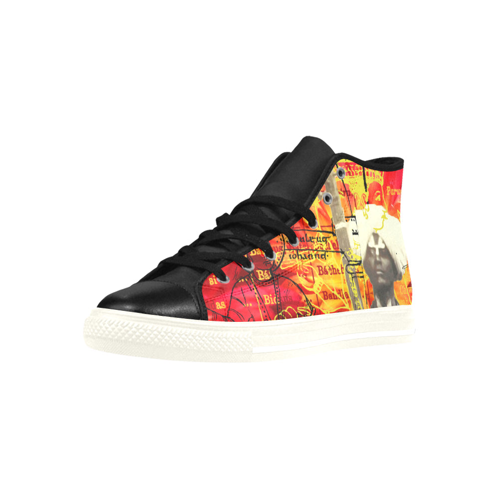 THE SITAR PLAYER High Top Action Leather Womens Shoes