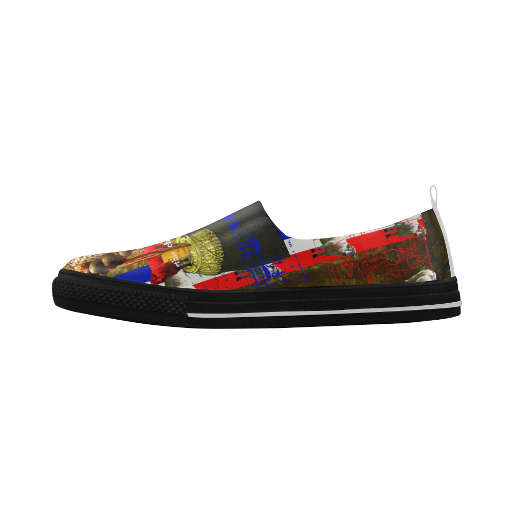 BLEU BLANC ROUGE Slip-on Microfiber Mens Shoes