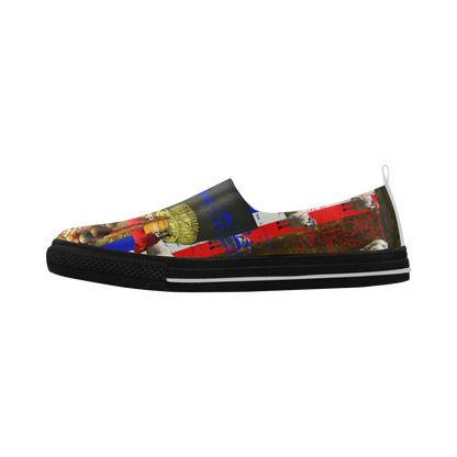 BLEU BLANC ROUGE Slip-on Microfiber Mens Shoes