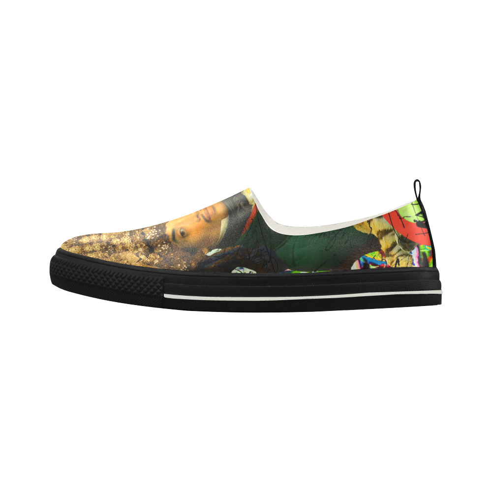 THE EMPEROR OF SNOWY MOUNTAIN III Slip-on Microfiber Womens Shoes