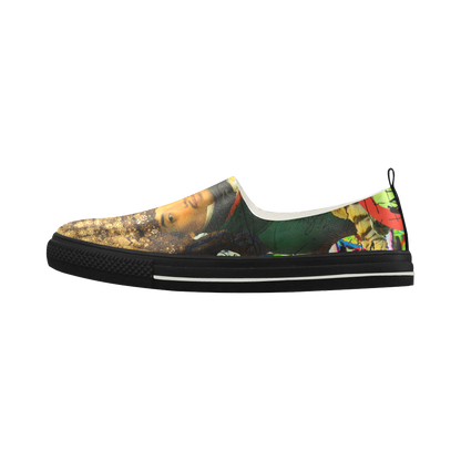 THE EMPEROR OF SNOWY MOUNTAIN III Slip-on Microfiber Womens Shoes