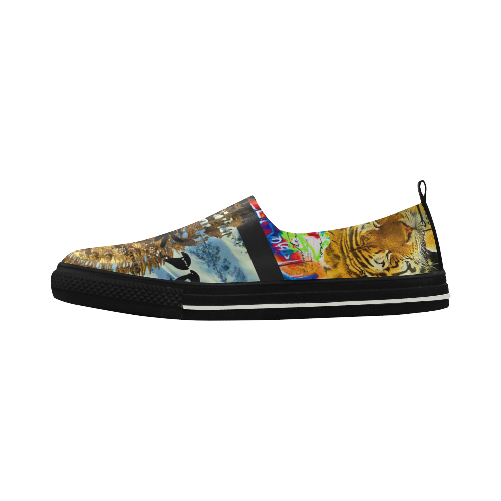 THE EMPEROR OF SNOWY MOUNTAIN III Slip-on Microfiber Womens Shoes