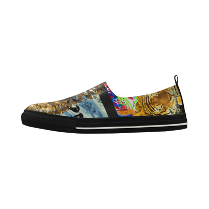 THE EMPEROR OF SNOWY MOUNTAIN III Slip-on Microfiber Womens Shoes