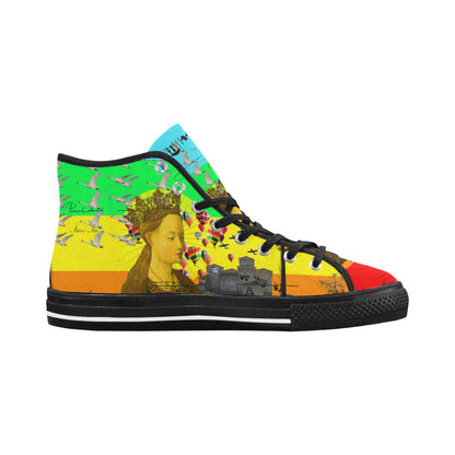 PRAYER Mens All Over Print Canvas Sneakers
