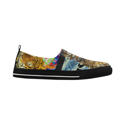 THE EMPEROR OF SNOWY MOUNTAIN III Slip-on Microfiber Womens Shoes