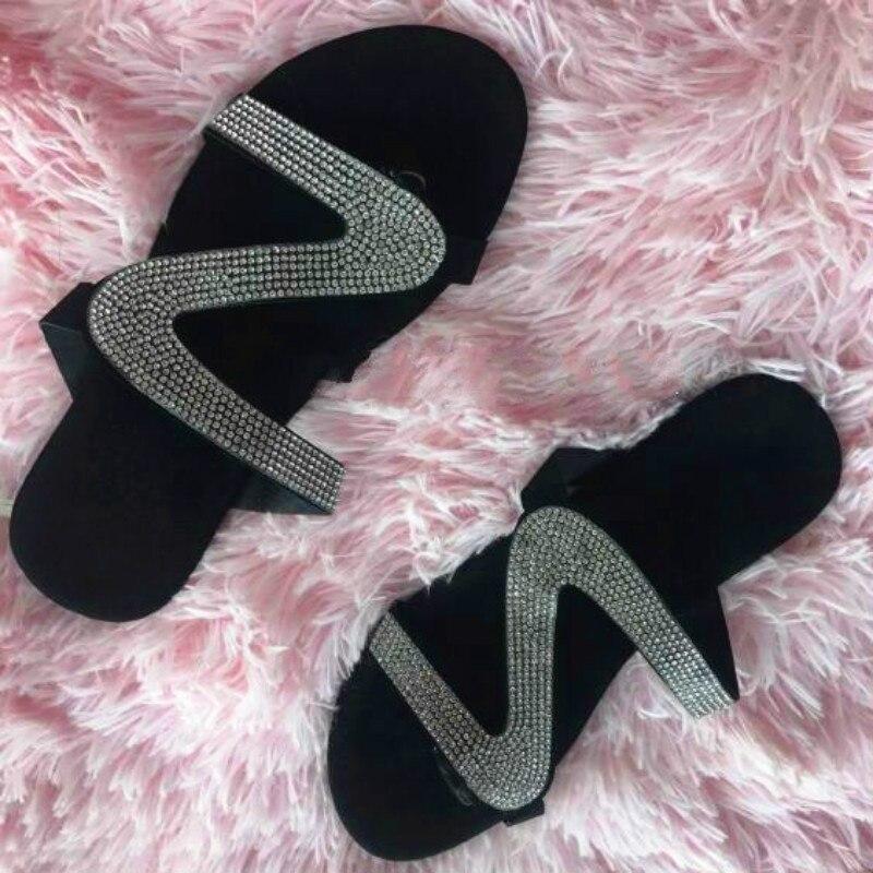 2021 Bling Bling Slides Womens Slippers for Summer Beach