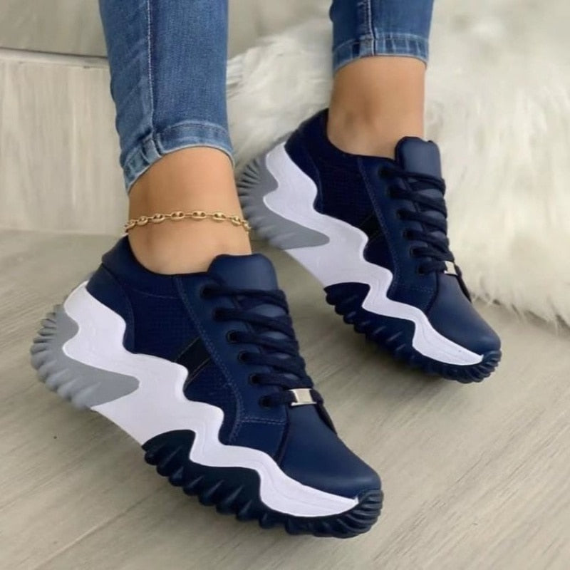 Thick Bottom Canvas Casual Shoes Summer Womens Sneakers