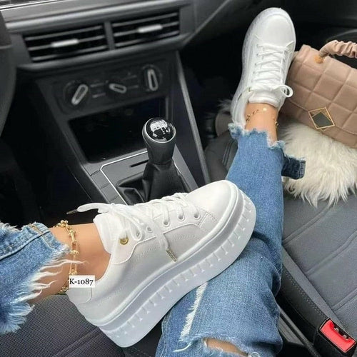 Flat Womens Sneakers Casual Platform Womens Shoes