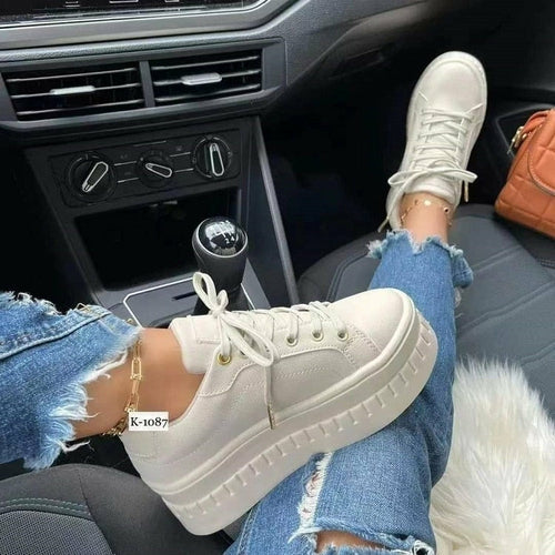 Flat Womens Sneakers Casual Platform Womens Shoes