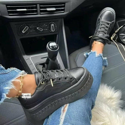 Casual Platform Womens Shoes Flat Womens Sneakers