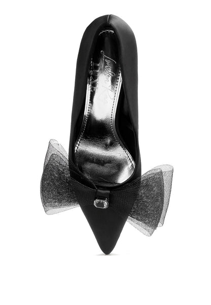 Odette Diamante Embellished Bow Stiletto Pumps