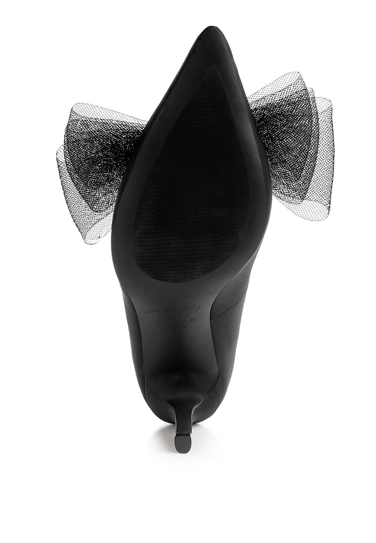Odette Diamante Embellished Bow Stiletto Pumps